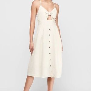 Express Tie Front Midi Dress